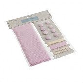 Cotton Craft Set with Fabric: Pink Spot