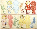 4 Dolls plus their friends.