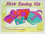 First Sewing Kit - Photo Frame, Pencil Case, Secret Diary, and Cupcake Handbag.