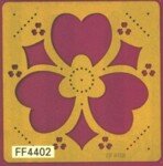 Three Hearts Template 4402