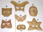 Blank Face Masks