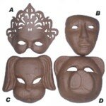White Acrylic Eye Mask
