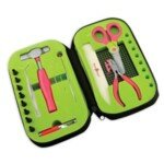 Zision 18 Piece Craft Tool Kit With Storage Case
