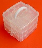 Rayher 3 Storey Sorting Box with Handle.