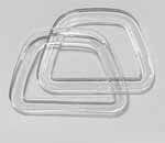 Bag & Tote Handles (6332)Clear with Silver Sparkle