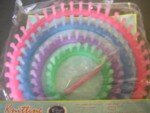 Set of 4 Round Looms with Hook & Bag
