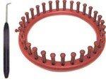 Medium Red Round Loom with Hook & Bag