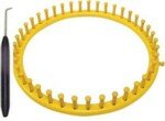 X-Large Yellow Round Loom with Hook & Bag