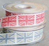 25mm Vintage Union Jack Ribbon