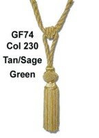 Turkshead Tieback Tan/Sage/Green 230