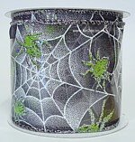 Green Spiders and Web Ribbon.