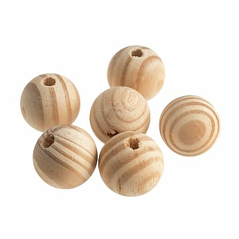 Wooden Craft Beads 30mm - Click to Enlarge