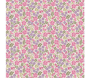 Flo's Little Flower - Floral on Pink - Click to Enlarge