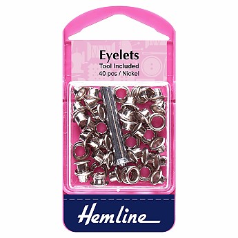 Eyelets with Tool 5.5mm Nickel