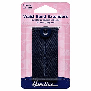 Waistband Extender Button: Navy - Click to Enlarge