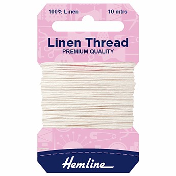 Linen Thread - White - Click to Enlarge