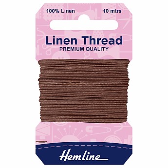 Linen Thread - Brown - Click to Enlarge