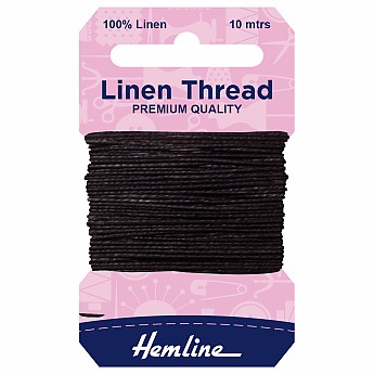 Linen Thread - Black - Click to Enlarge