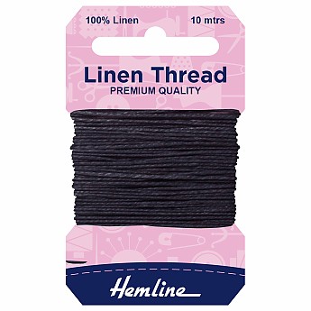 Linen Thread - Navy - Click to Enlarge