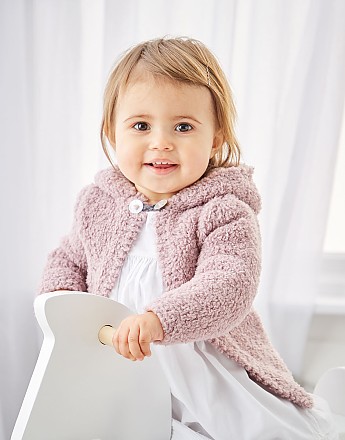 BABY GIRL'S JACKETS IN SNUGGLY BUNNY PATTERN - Click to Enlarge