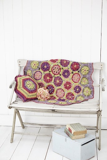 Crochet Blanket and Cushion - Click to Enlarge