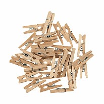 Natural Wooden Clothes Pegs
