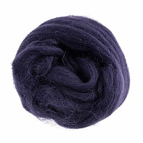 Natural Wool Roving 10g Plum