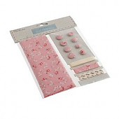 Cotton Craft Set with Fabric: Pink Ditsy