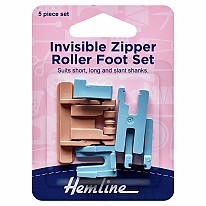 Invisible Zipper Roller Foot Set
