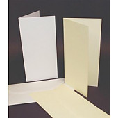50 DL White or Ivory Card and Envelopes