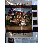 Attack Cat On Duty Wall Hanging