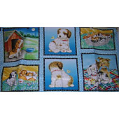 Dogs In Squares Wall Hanging